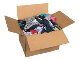 Polo T-shirt Rags Bulk Recycled Mixed Colors 50 Pound Box